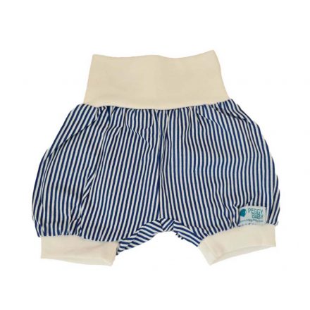 Sommer-Shorts, gestreift, blau-weiß